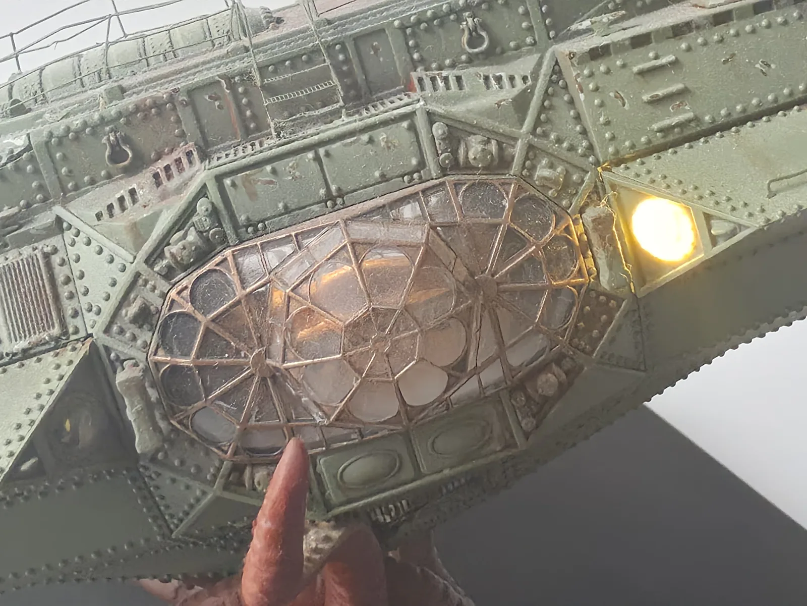 Original photograph 3 of my Nautilus and the giant squid model