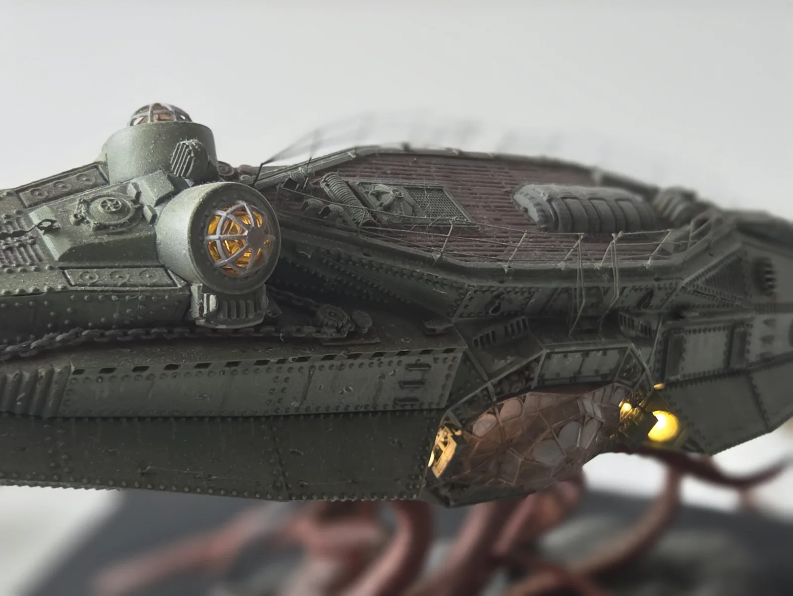 Original photograph 6 of my Nautilus and the giant squid model