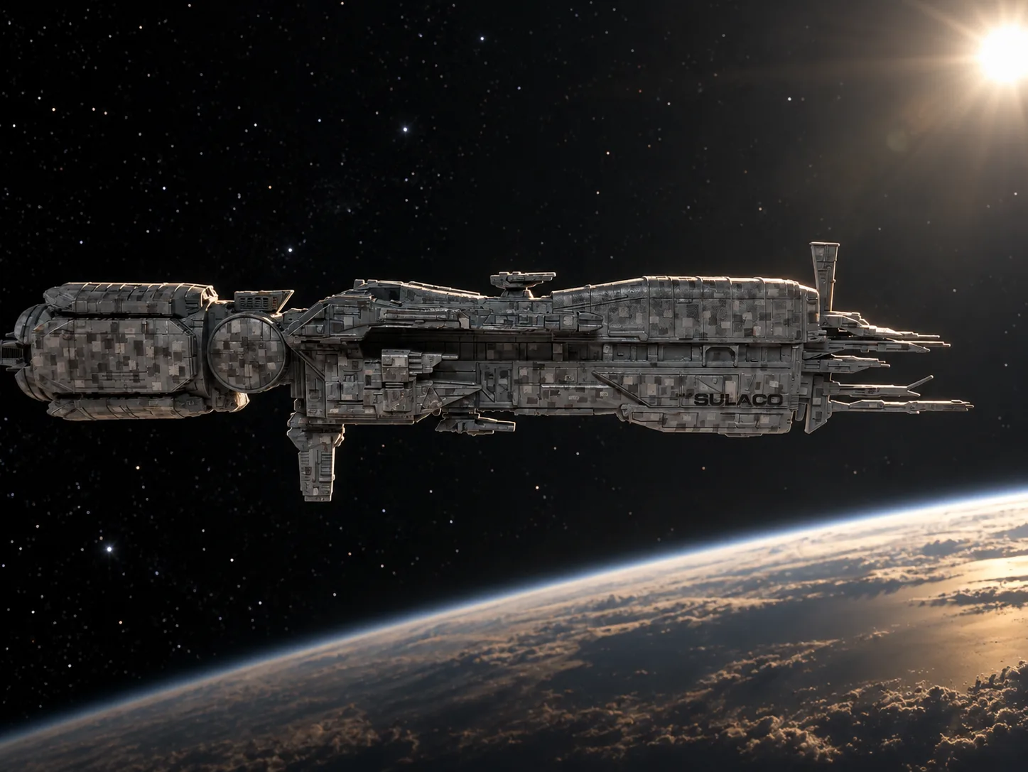 Second AI-generated interpretation of my USS Sulaco model